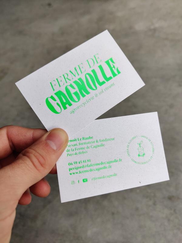 Carte de visite Ferme de Cagnolle