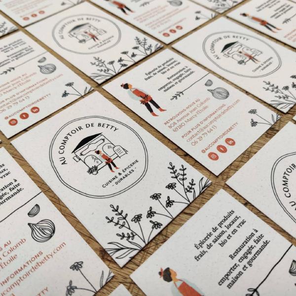 Carte de visite Au Comptoir de Betty